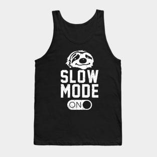 Slow Mode On Funny Sloth Lover Tank Top